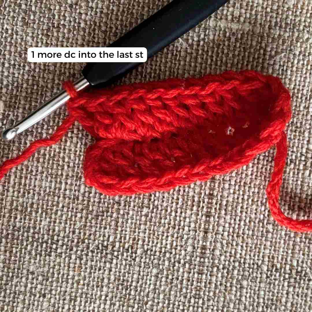 santa Eyeglasses Pouch Progress Photos