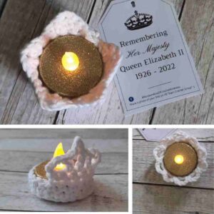 3 festive tea light cozies crochet pattern
