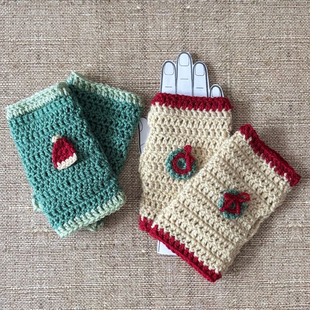 beginner super easy hand warmer crochet pattern