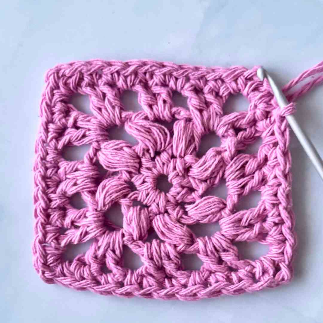 decorative crochet square motif