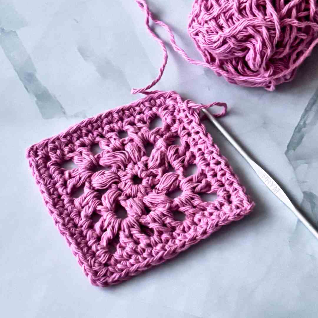how to crochet a puff flower granny square how to crochet a puff flower granny square