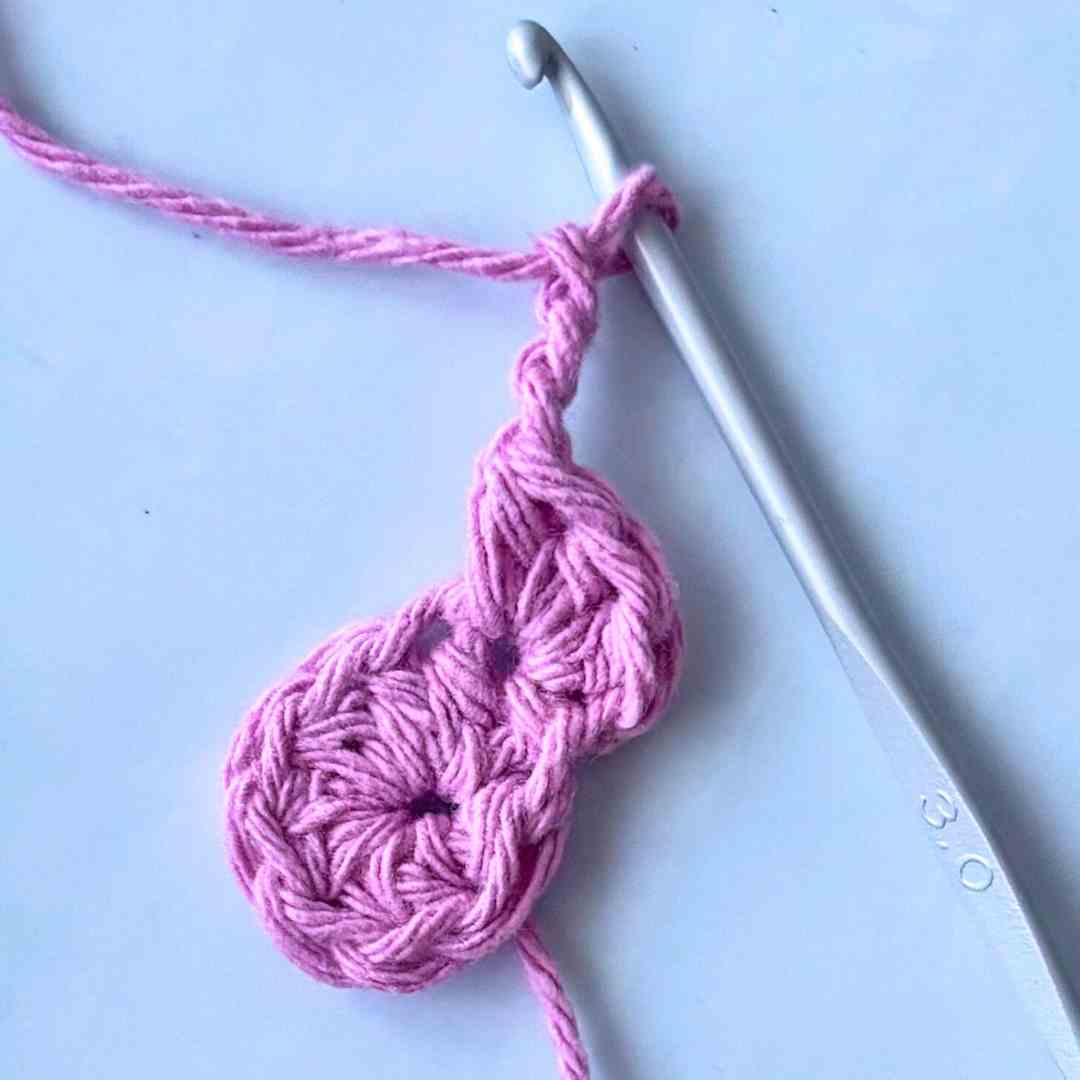 crochet puff flower square pattern