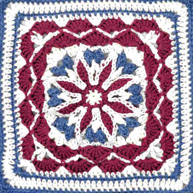 Blueberry Pie 12_ Granny Square by Make It Crochet