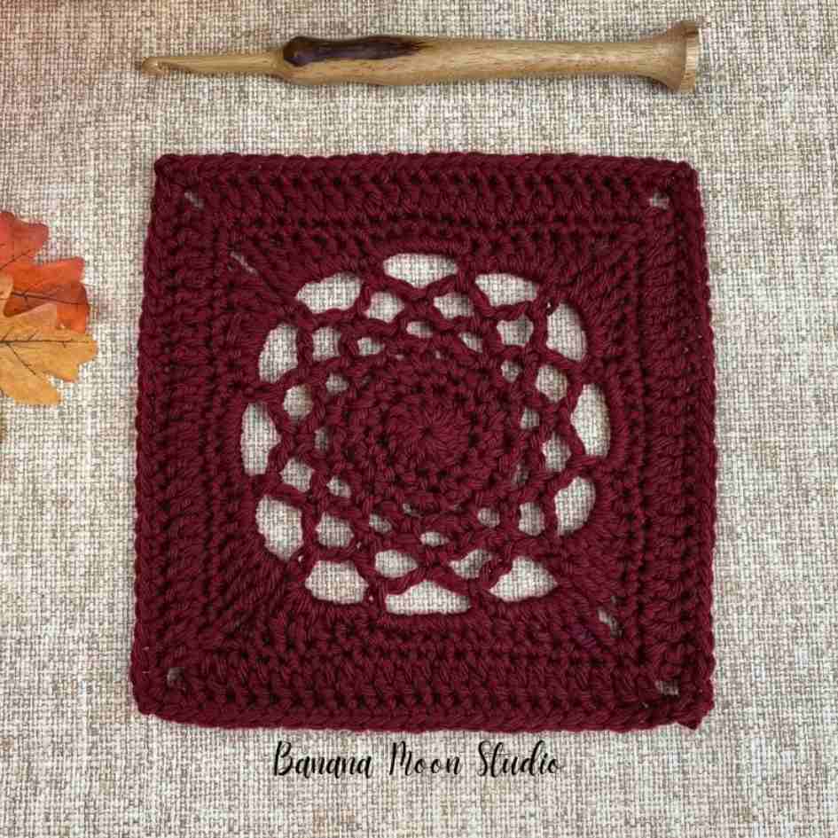 Flower Crochet Granny Square by Banana Moon Studio