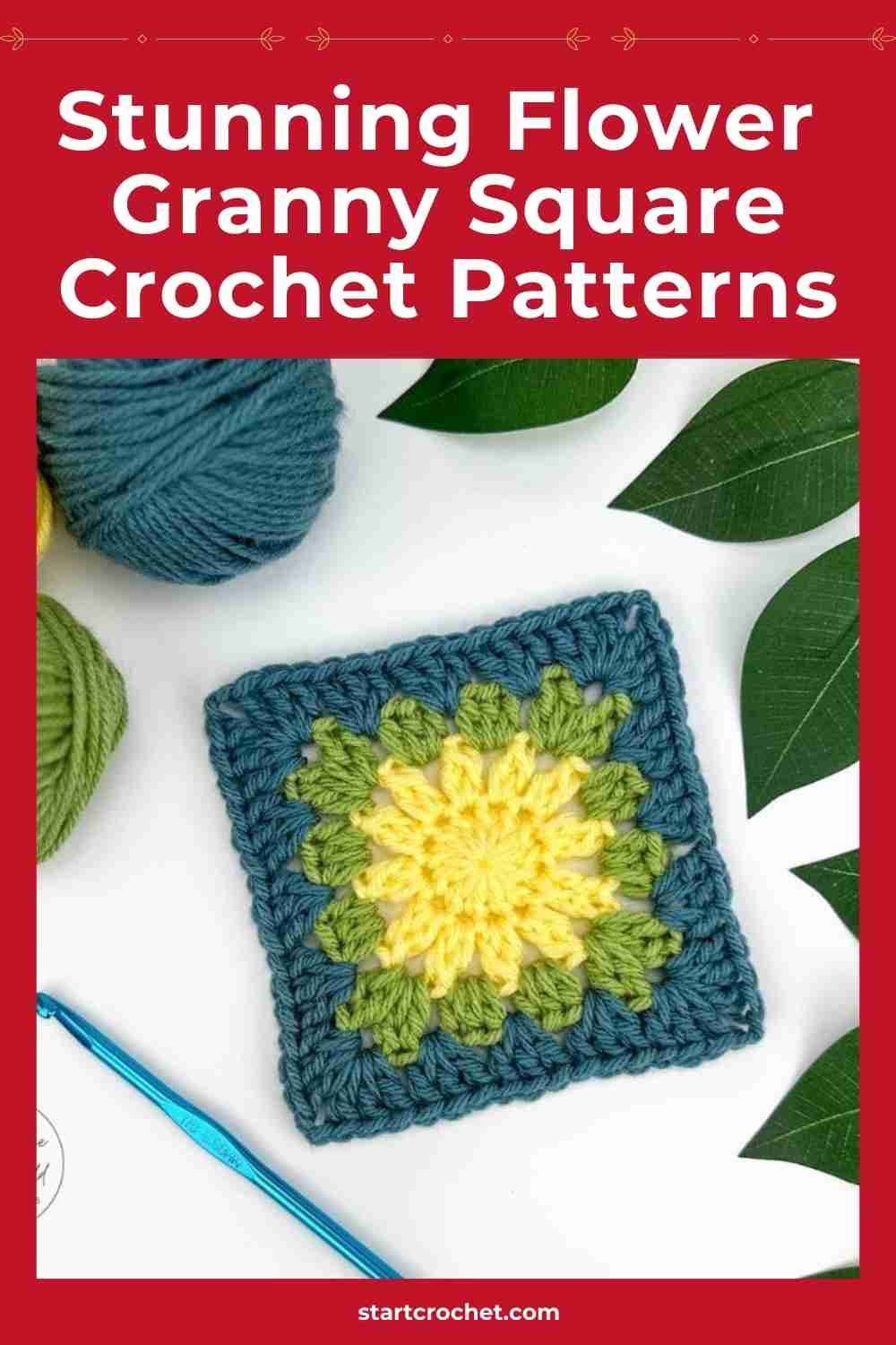 Flower Granny Square Crochet Patterns