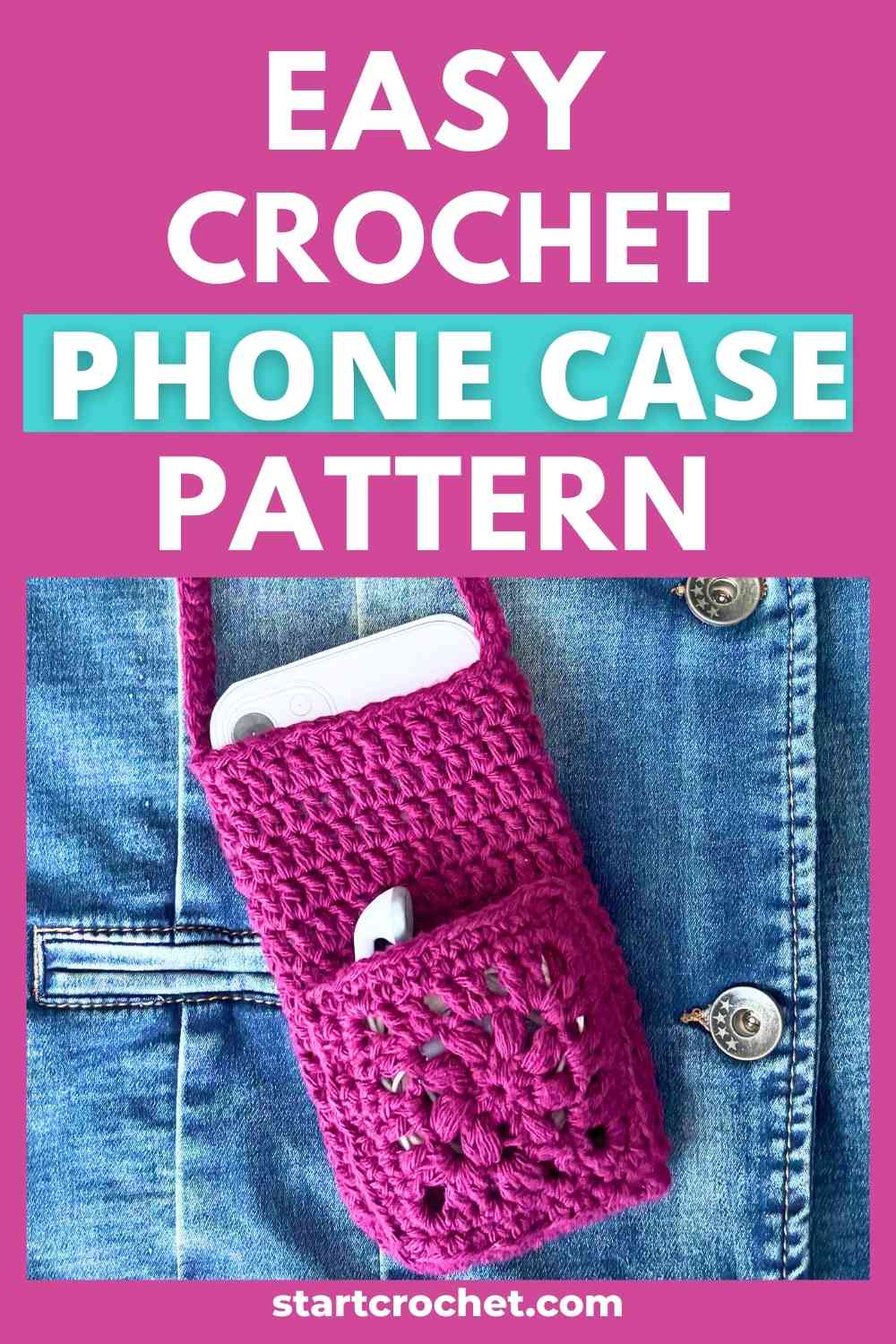 easy phone case crochet pattern free