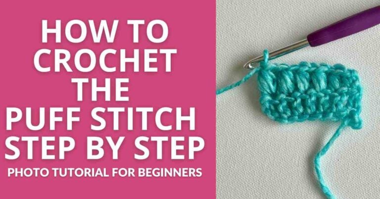 How to Crochet the Puff Stitch for Beginners (Step by Step Tutorial ...