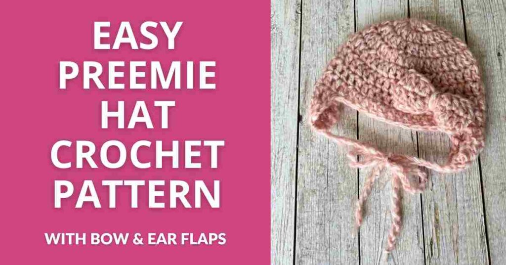 Free Baby Hat Crochet Pattern (Easy Premie Hat with Ear Flaps)