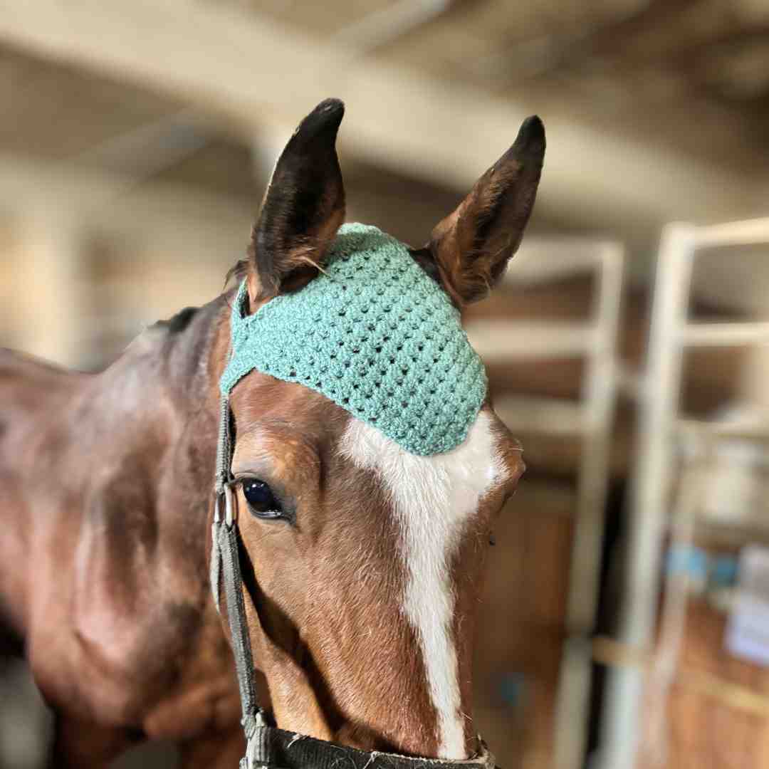 Granny Stitch Horse Bonnet Crochet Pattern PDF – Crochet Fly Bonnet - Image 2