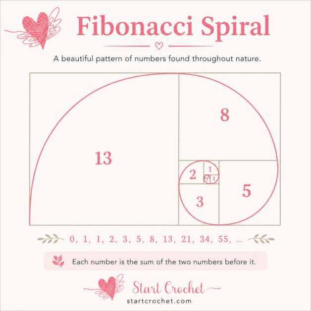 Spiral Seashell Crochet Pattern (Using Fibonacci Sequence)