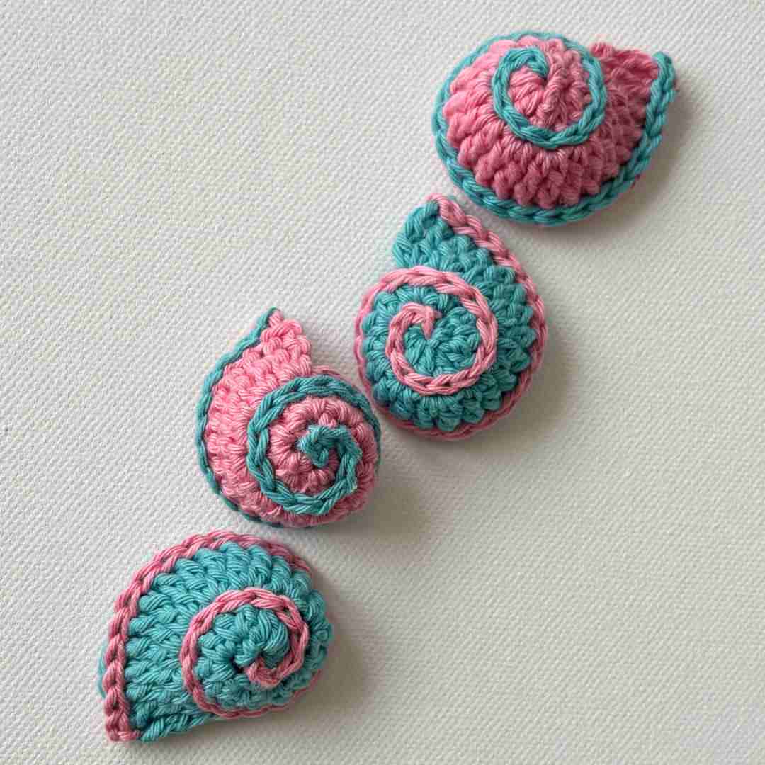 Spiral Ocean Shells crochet pattern