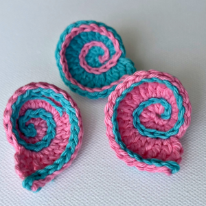 Spiral Sea Shells crochet pattern