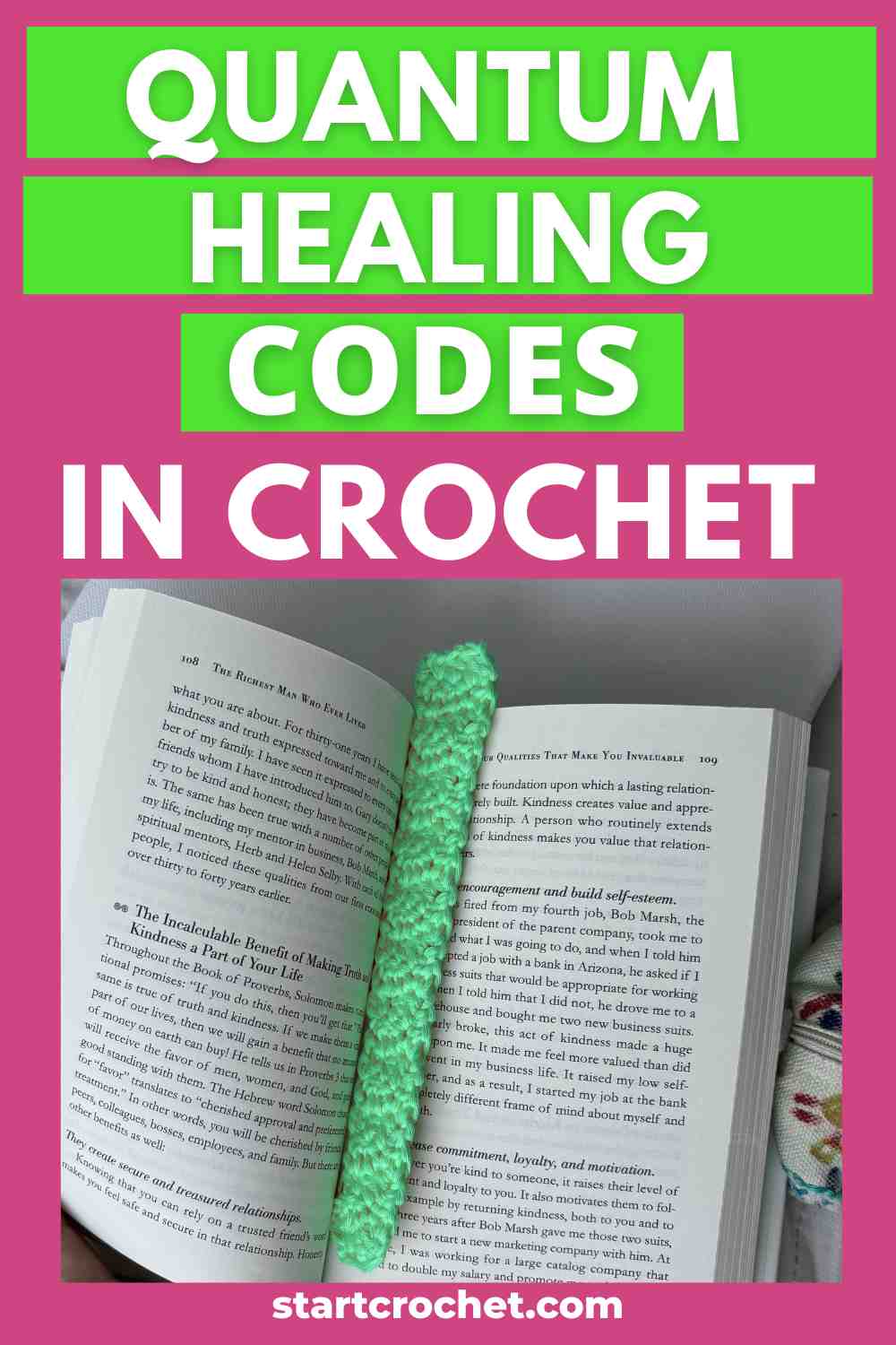 quantum healing codes in crochet