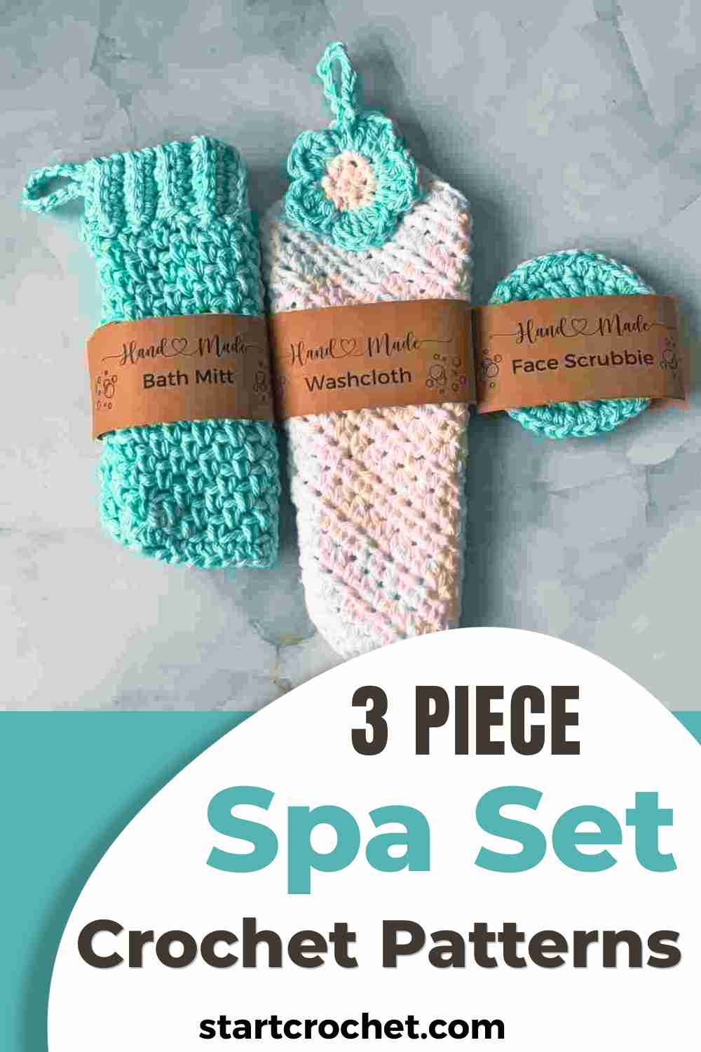 spa set crochet patterns