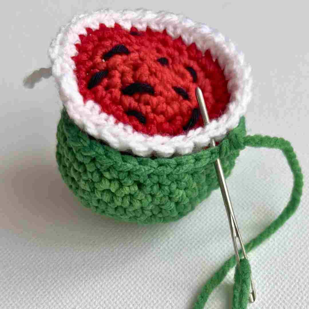 watermelon hacky sack crochet pattern