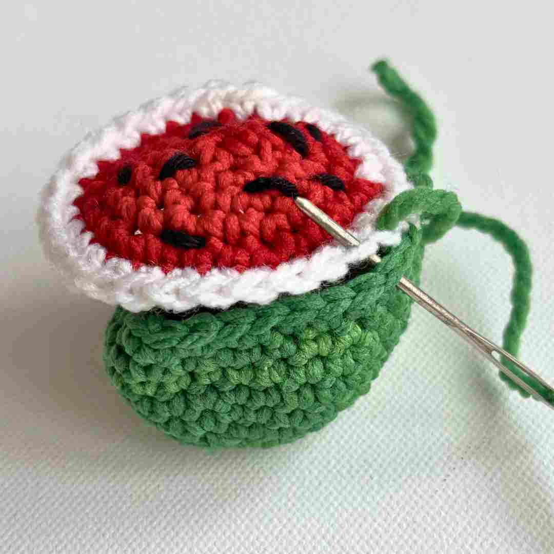 watermelon hacky sack crochet pattern