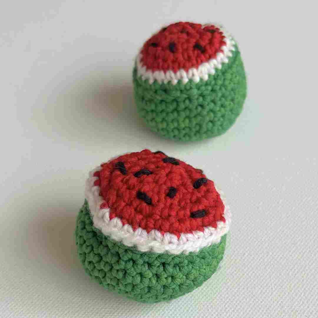 watermelon hacky sack crochet pattern