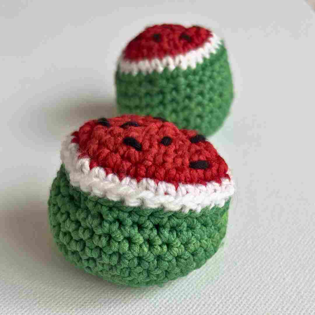 watermelon hacky sack crochet pattern