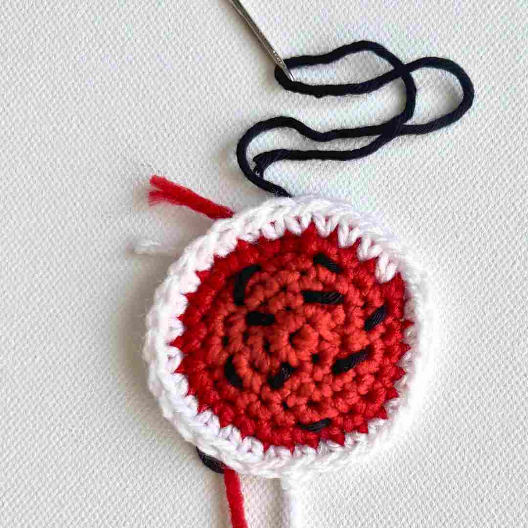 watermelon hacky sack crochet pattern