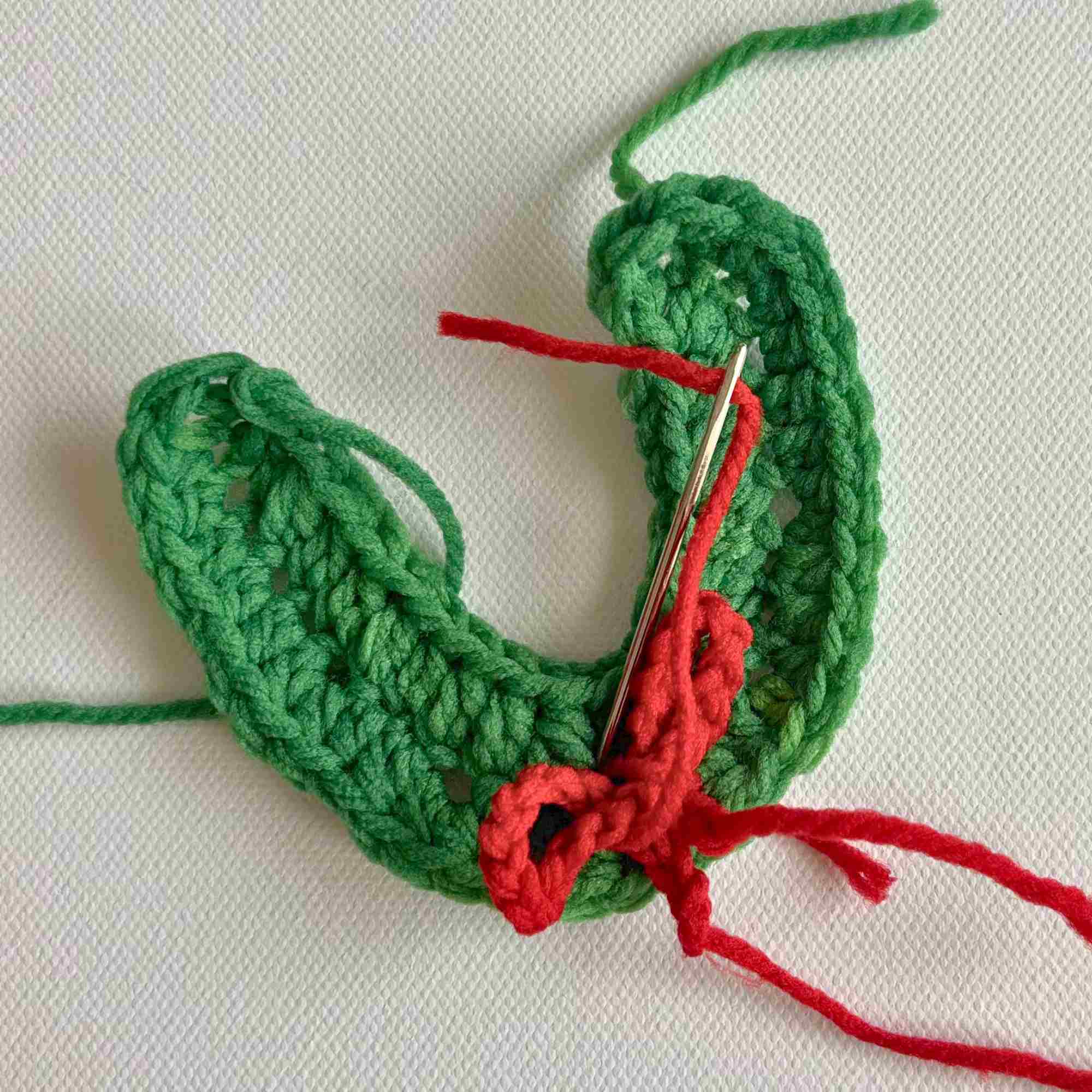 Horseshoe Christmas Ornament crochet pattern (13) Horseshoe Christmas Ornament crochet pattern