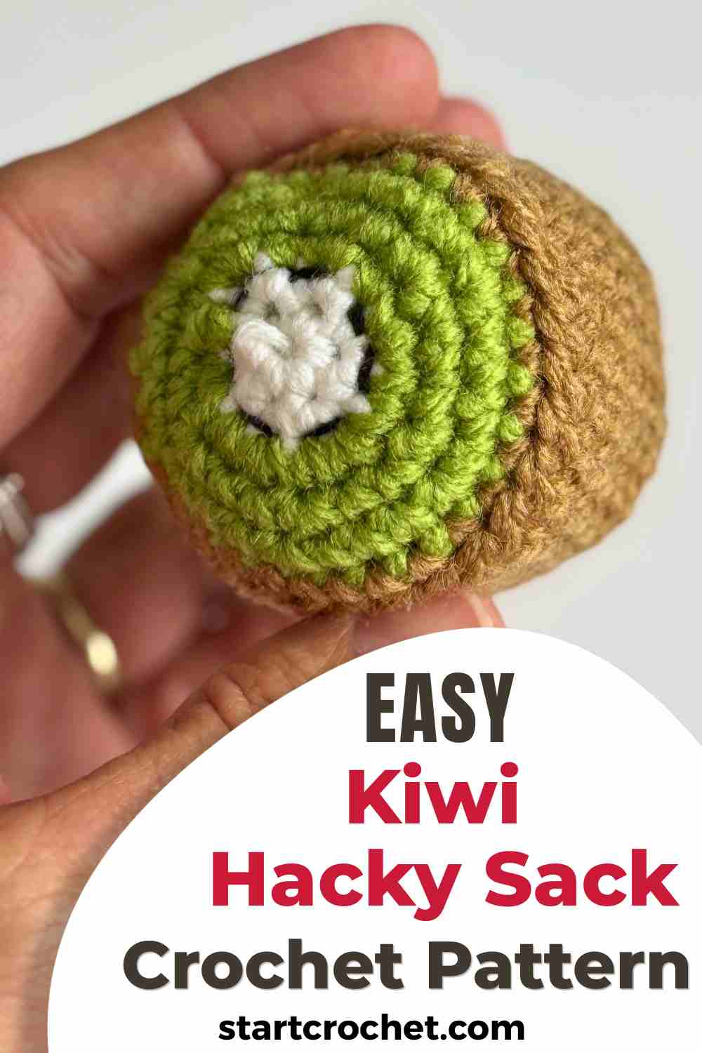 Kiwi Hacky Sack Footbag Crochet Pattern for Gifts Kiwi Hacky Sack Footbag Crochet Pattern for Gifts