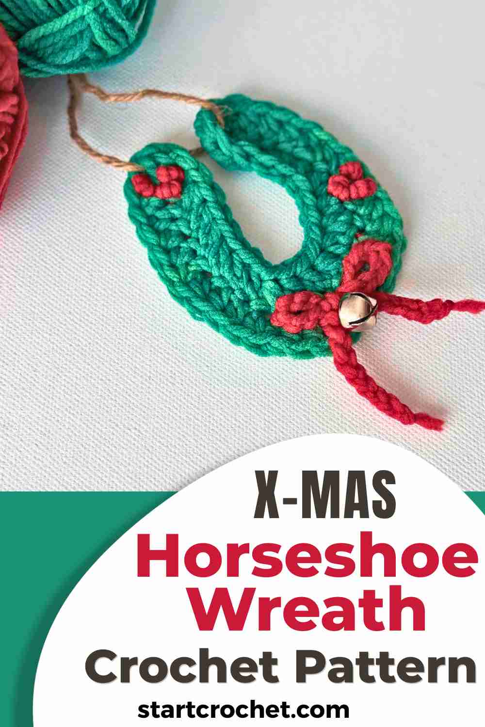 christmas horseshoe wreath crochet pattern christmas horseshoe wreath crochet pattern