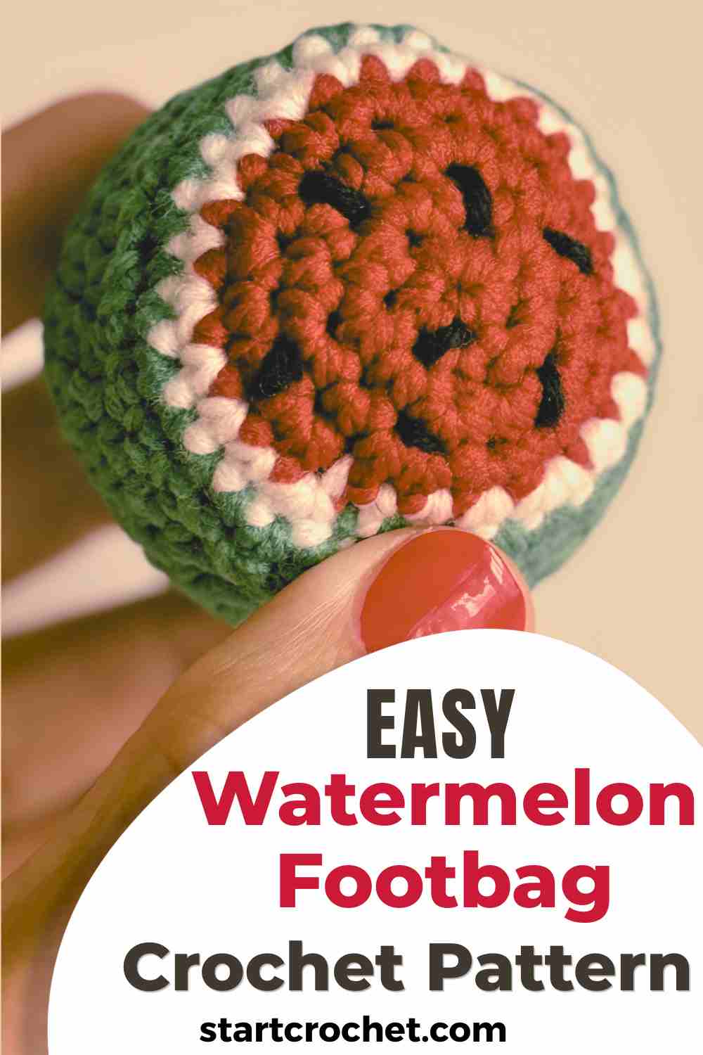 easy watermelon hacky sack crochet pattern easy watermelon hacky sack crochet pattern